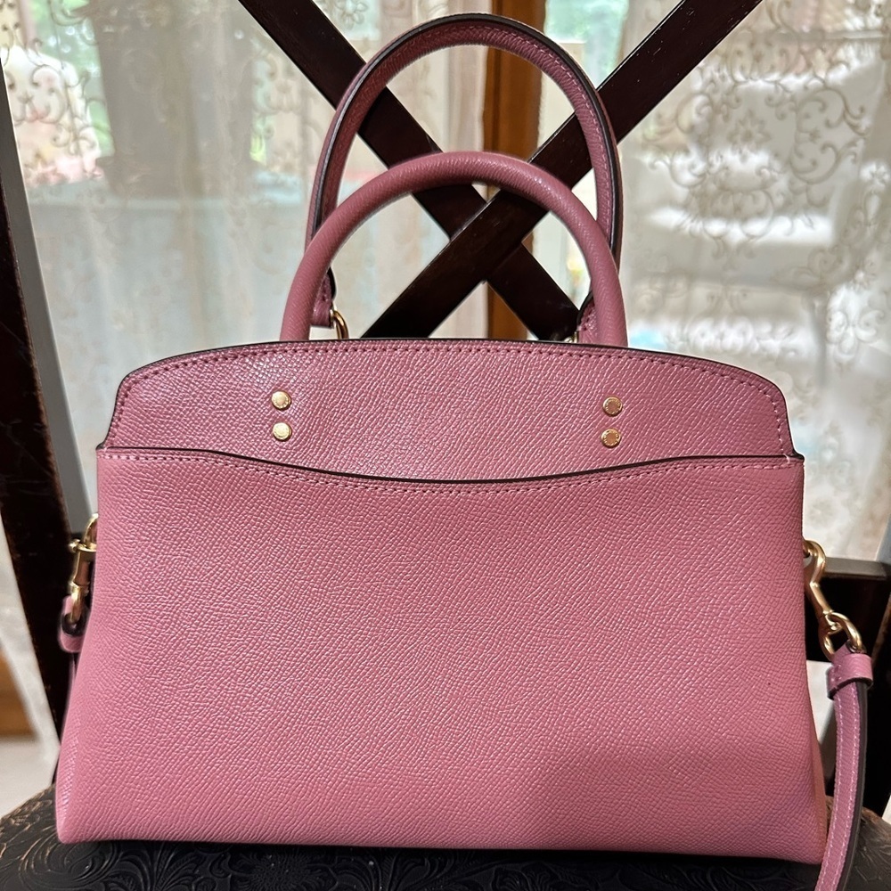 COACH SMALL LILLIE MAUVE PINK CARRYALL 91146 - Picture 3 of 17